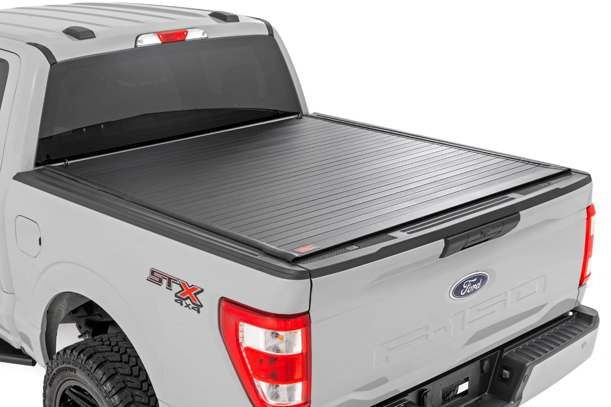 Rough Country Hard Roll-Up Bed Cover 5'7" Bed - Ford F-150/F-150 Lightning 2015-2026 - 50221550
