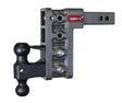 Heavy duty adjustable trailer hitch with dual ball mount and GEN-Y logo on metal frame