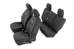 Rough Country Seat Covers | Front and Rear | 4-Door | Jeep Wrangler JK 4WD (2013-2018)