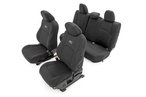 Rough Country Seat Covers | FR & RR | Double Cab | Toyota Tacoma 2WD/4WD (2024-2026)