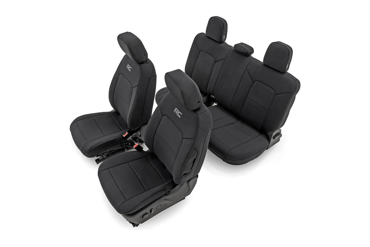 Rough Country Seat Covers | Front Bucket | Rear Bench | Chevy/GMC Canyon/Colorado (2023-2026)