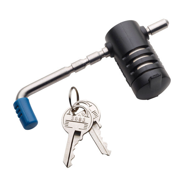 Master Lock Starter Sentry 2847DAT Adjustable Trailer Hitch & Coupler Latch Lock, Stainless Steel