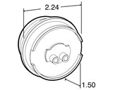 Truck-Lite 30275Y 2" LED Clearance / Marker Light – Amber Lens High Profile (Wilson Trailer Replacement)