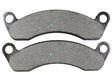 Two brake pads on a white background