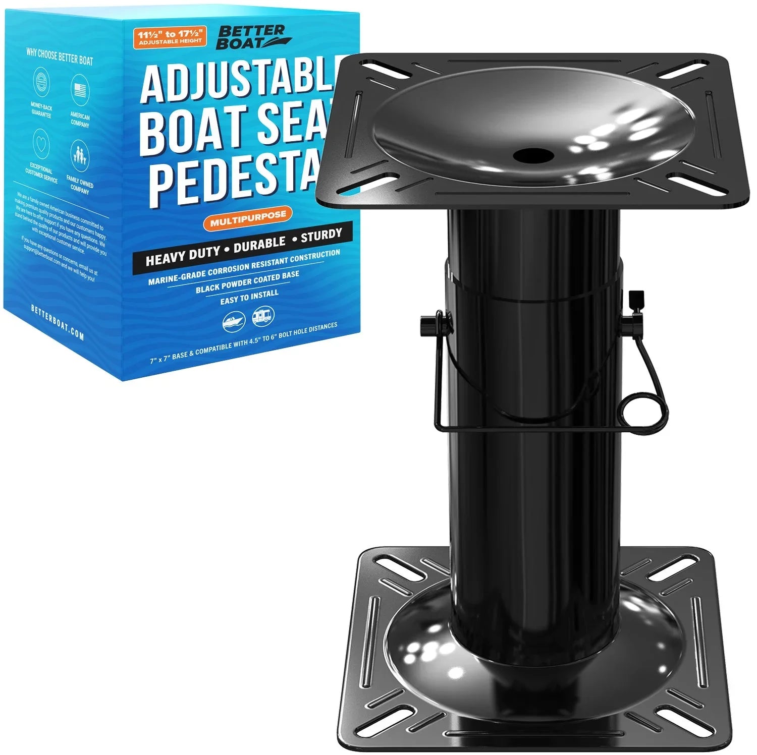 Adjustable Boat Seat Pedestal Mount – Rodoc Leasing Sales & Service