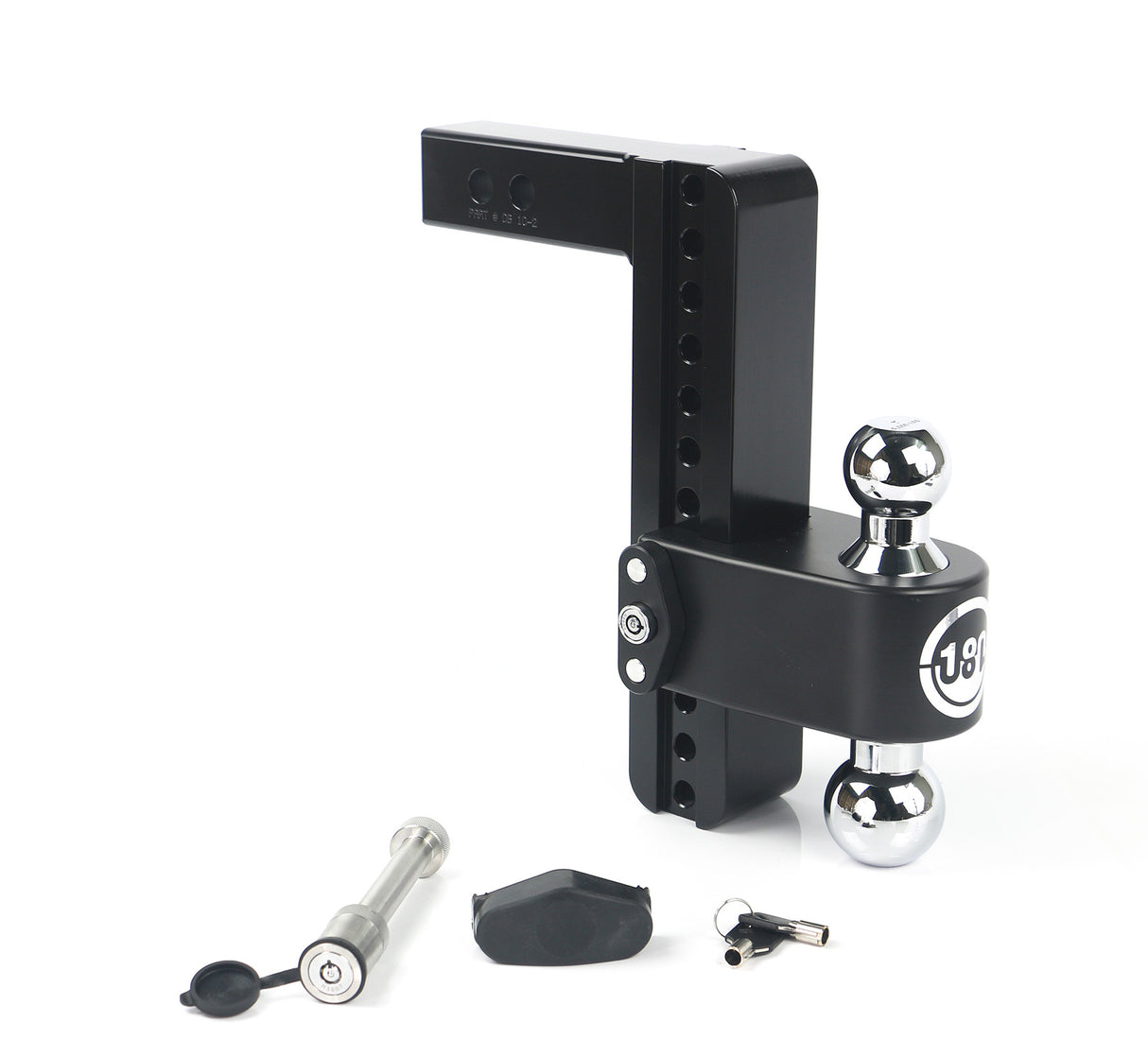 Cerakote 180 Hitch 10" Drop Hitch w/ 2" Shank Chrome Plated Combo Ball (10K/12.5K GTWR) w/ WS05