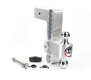 180 Hitch 10" Drop Hitch w/ 2.5" Shank Chrome Plated Combo Ball (10K/18.5K GTWR) w/ WS05