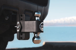 Cerakote 180 Hitch 4" Drop Hitch w/ 2.5" Shank Chrome Plated Combo Ball (10K/18.5K GTWR) w/ WS05