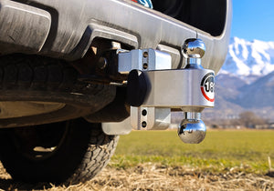 180 Hitch 4" Drop Hitch w/ 2" Shank Chrome Plated Combo Ball (10K/12.5K GTWR) w/ WS05