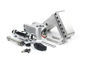180 Hitch 4" Drop Hitch w/ 2" Shank Chrome Plated Combo Ball (10K/12.5K GTWR) w/ WS05