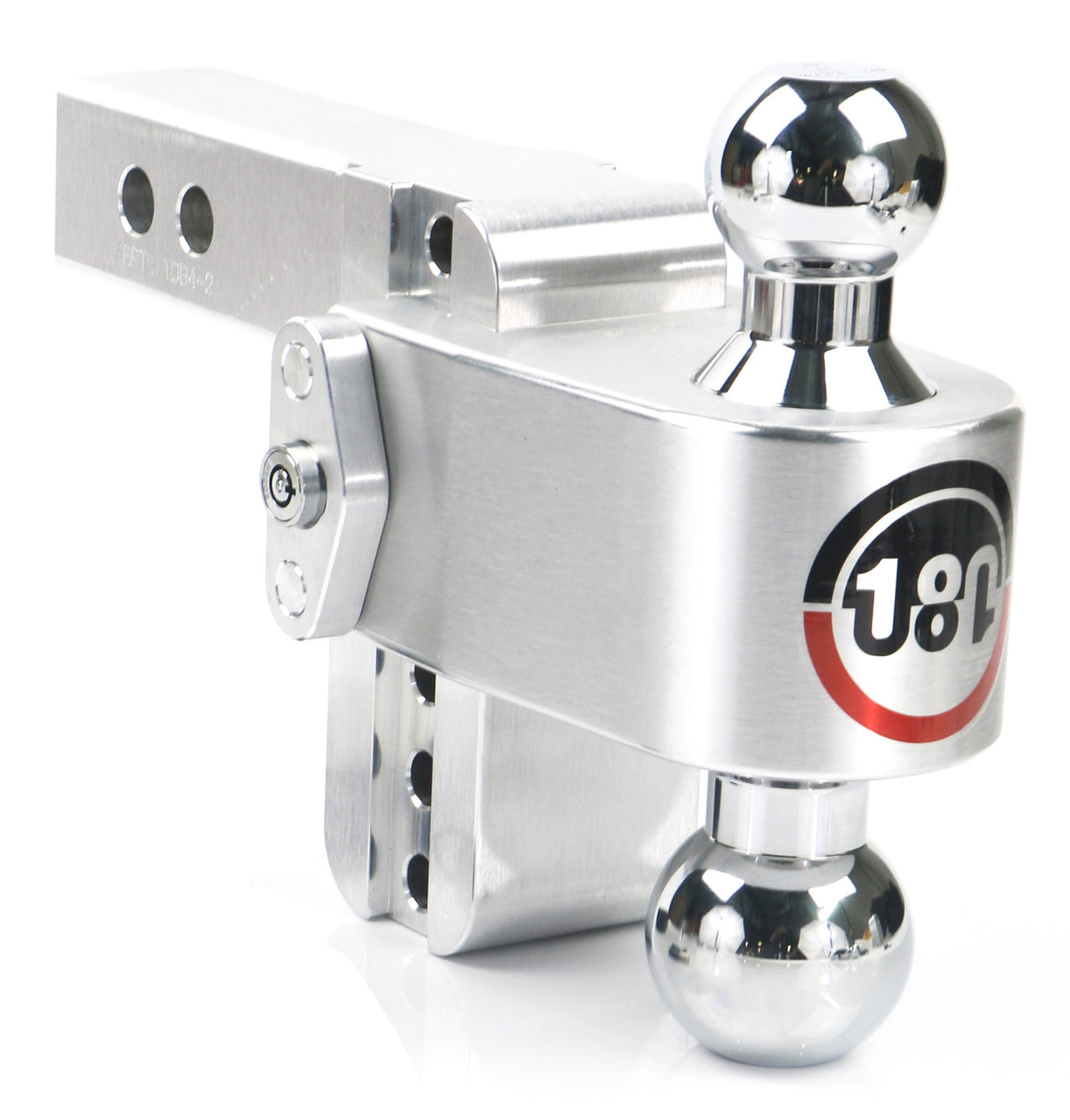 180 Hitch 4" Drop Hitch w/ 2" Shank Chrome Plated Combo Ball (10K/12.5K GTWR) w/ WS05
