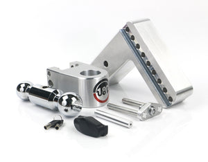 180 Hitch 6" Drop Hitch w/ 2.5" Shank Chrome Plated Combo Ball (10K/18.5K GTWR) w/ WS05