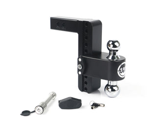 Cerakote 180 Hitch 8" Drop Hitch w/ 2" Shank Chrome Plated Combo Ball (10K/12.5K GTWR) w/ WS05