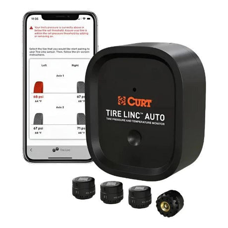 CURT Tire Linc Auto Trailer Tire Pressure Monitoring System TPMS - Rodoc Leasing Sales & Service 