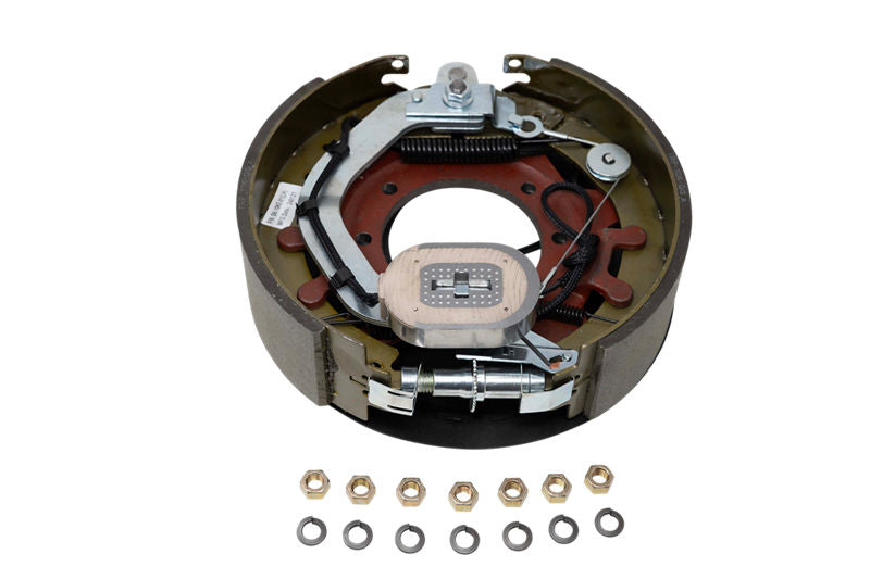 Trailer Parts Pro EB01-140 | 10,000 lb General Duty Forward Self-Adjust 12-1/4" x 3-3/8" Electric Drum Trailer Brake | Left Side | 7-Bolt | Black Painted