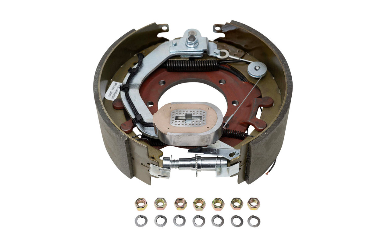 Trailer Parts Pro 10,000 lb HD Electric Brake Assembly - Left Side 12-1/4" x 4" 7-Bolt Forward Self-Adjust