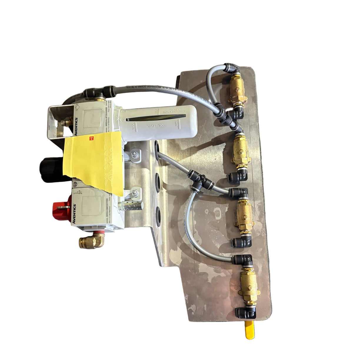 VIBRATOR CONTROL ASSEMBLY 4 VALVE MANIFOLD W/ OILER 