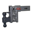 GEN-Y adjustable trailer hitch with dual ball mount in gray and black finish