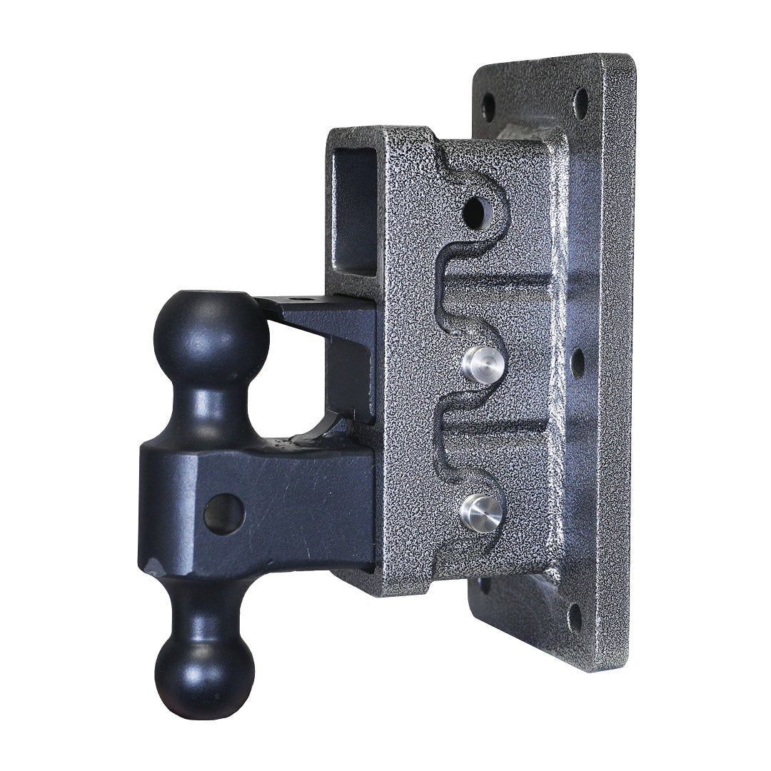Gen-Y MEGA-DUTY 2.5" Bolt-On 6" Drop 3K TW 21K Hitch & GH-061 Dual-Ball & GH-062 Pintle Lock