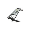 Gooseneck hitch kit with frame brackets and ball on white background