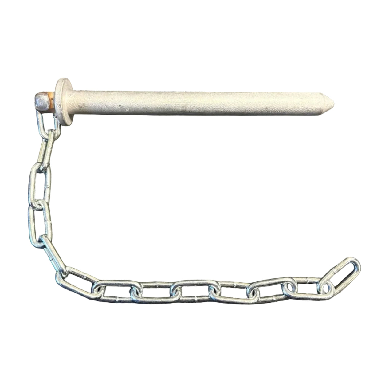 Wilson Trailer LAA01402NH Door Latch Pin & Chain – 8" Stainless Livestock Trailer Door Pin