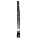 Metal bracket with TIMPTE engraving, hole for mounting, trailer part accessory