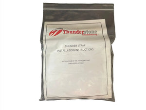 Thunderstone Thunder Strap installation instructions packet in sealed plastic bag