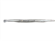 Thunderstone Standard Rear Roll Return Assembly — tarp system arm wrapped in plastic with silver metal finish, on white background