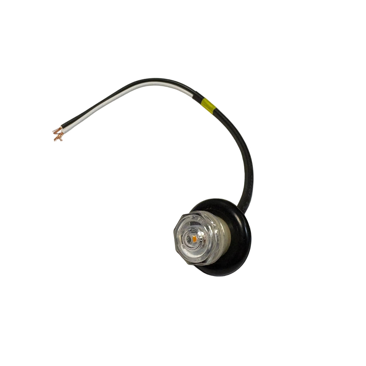 Sure-Trac Clear Lens Amber Penny Light (3/4") – Grommet Mount Marker/Clearance