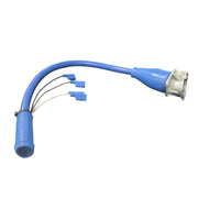 Wilson Front Nose Wiring Harness (Grain Trailers) — blue electrical adapter cable with metal socket and wire connectors, on white background