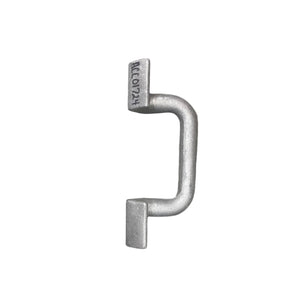 Metal industrial hook tool with ACC01724 marking on white background