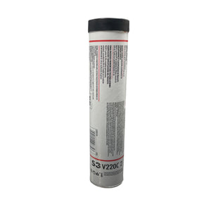 S3 V220C 2 lubricant grease cartridge with black cap and product labeling on white background