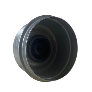 Close-up of metal automotive bushing on white background