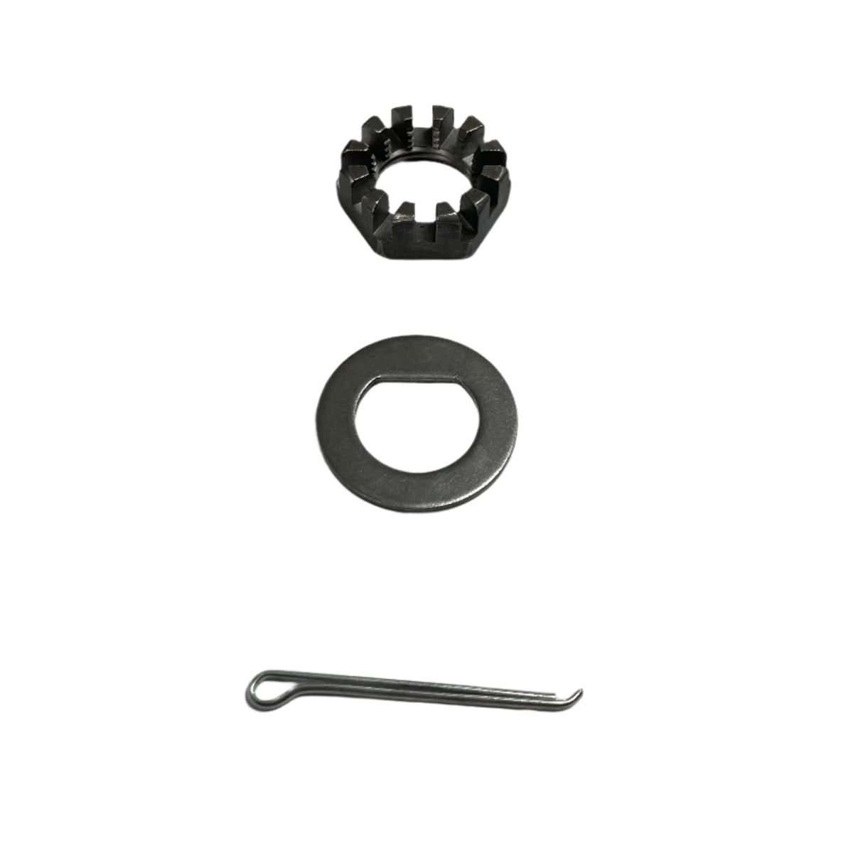 Spindle 1"-14 UNS Threaded Nut, Washer & Cotter Pin Kit for 7k - 12" Drum - Rodoc Leasing Sales & Service 