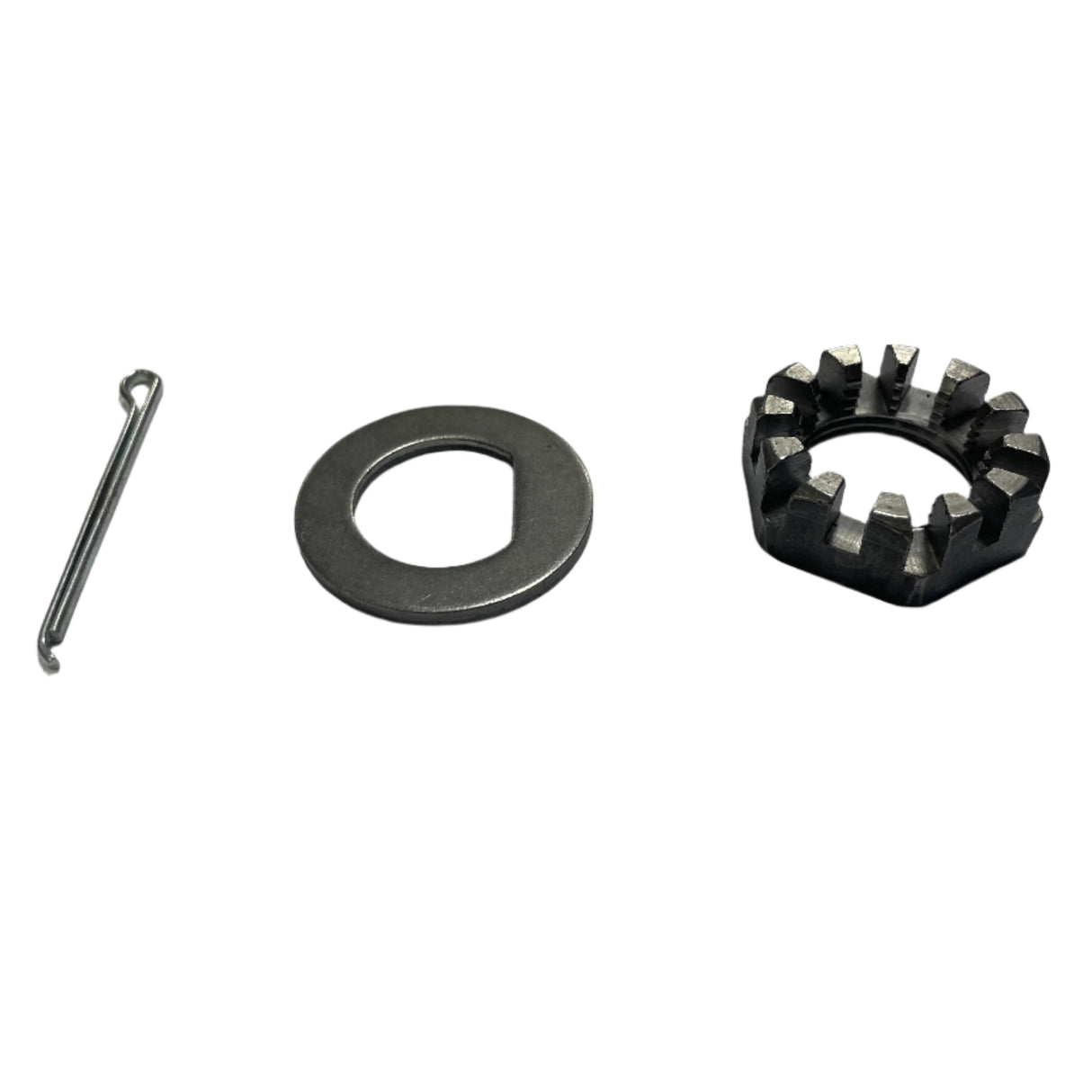 Spindle 1"-14 UNS Threaded Nut, Washer & Cotter Pin Kit for 7k - 12" Drum - Rodoc Leasing Sales & Service 