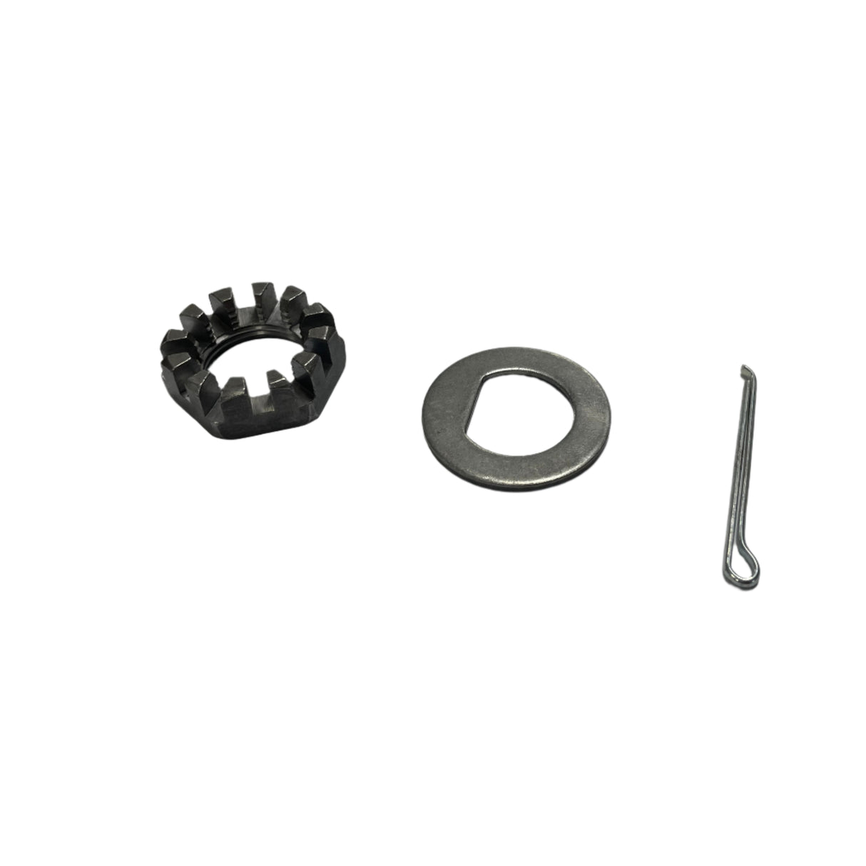 Spindle 1"-14 UNS Threaded Nut, Washer & Cotter Pin Kit for 7k - 12" Drum - Rodoc Leasing Sales & Service 