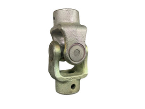 Steel universal joint for driveshaft, isolated on white background