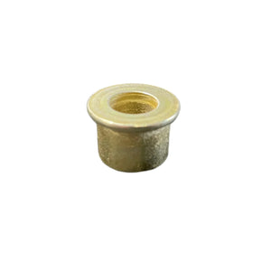 Brass flanged bushing isolated on white background
