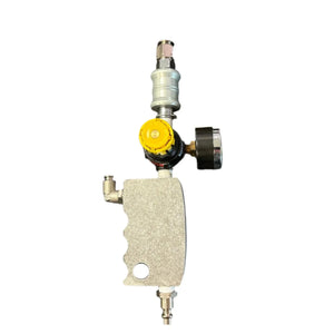 CO2 regulator with pressure gauge and metal handle for draft beer systems