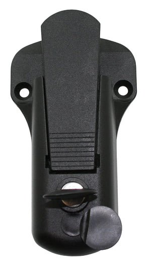 Black locking paddle latch with key for truck toolbox or RV storage compartment