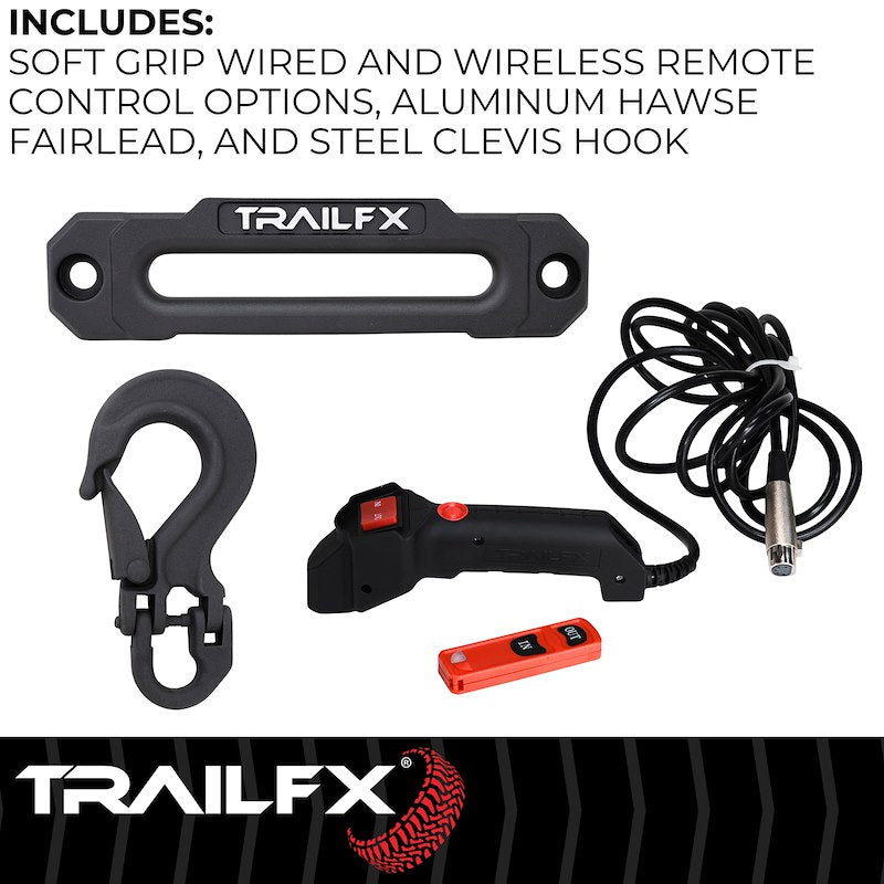 TrailFX Reflex 2.0 Electric Winch – 12,000 lb – Synthetic Rope WRS212B