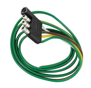 Valterra A10-4401 4-Way Flat Trailer Wiring Connector (Trailer Side) - 1 ft Lead Wire, 4-Pin Flat Harness Plug