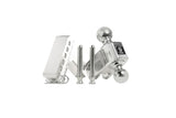 BulletProof AL202 Aluminum Adjustable Hitch – 2" Receiver, Dual Ball, 14K