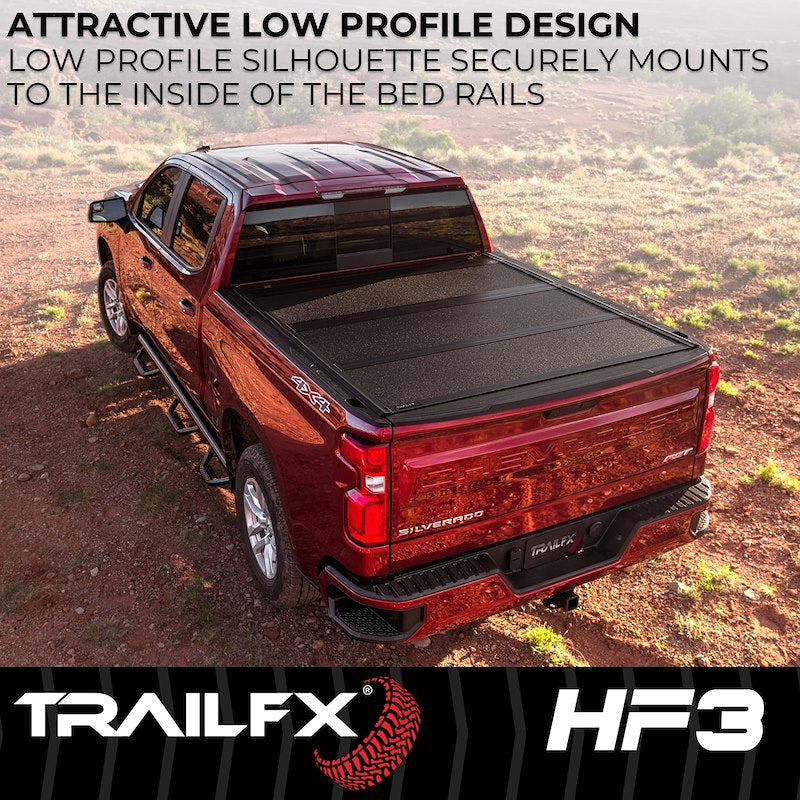 TrailFX HF3 Hard Folding Tonneau Cover for Toyota Tacoma 6' Bed