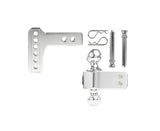 BulletProof AL202 Aluminum Adjustable Hitch – 2" Receiver, Dual Ball, 14K