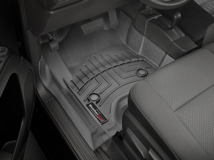 WeatherTech Front FloorLiner - Black - Chevy Silverado (2014-2019) - 447221