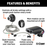 CURT Spectrum Trailer Brake Controller 51170 – Proportional Dash-Mount Brake Control