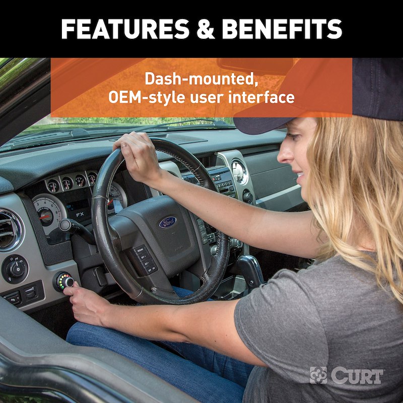 CURT Spectrum Trailer Brake Controller 51170 – Proportional Dash-Mount Brake Control