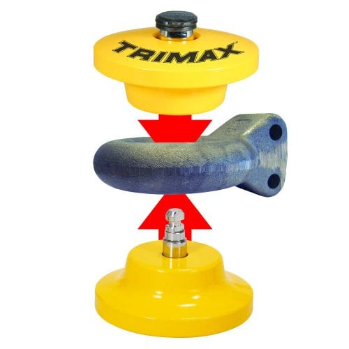 Trimax Locks TLR51 Lunette Ring Lock - 2-7/8" ID Trailer Coupling Lock with 2 Keys, Heavy-Duty Metal Alloy Security Lock