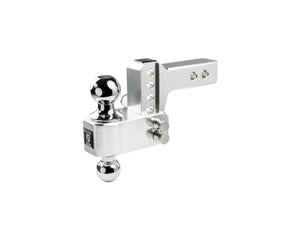 BulletProof AL202 Aluminum Adjustable Hitch – 2" Receiver, Dual Ball, 14K